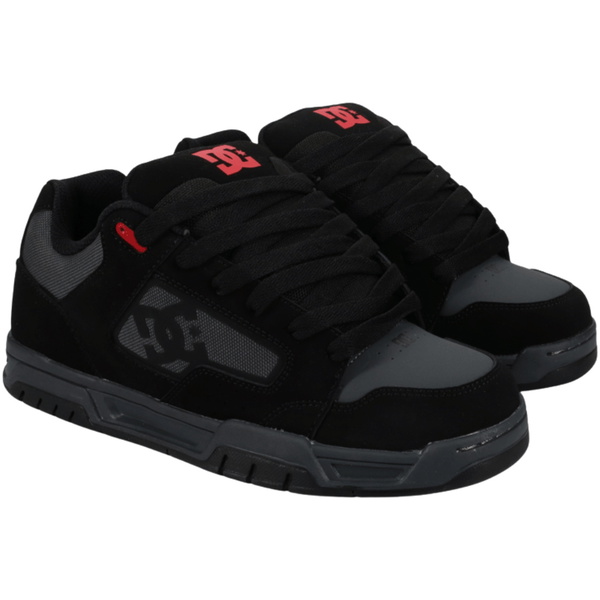 2026 DC Shoes Mens DC Coiler Trainers DC03011 - Black / Grey / Red